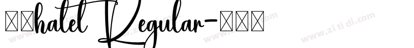 Φ禀halet Regular字体转换